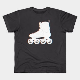 Rollerbla glitch design - Dynamic rollerblade and Inline skate Kids T-Shirt